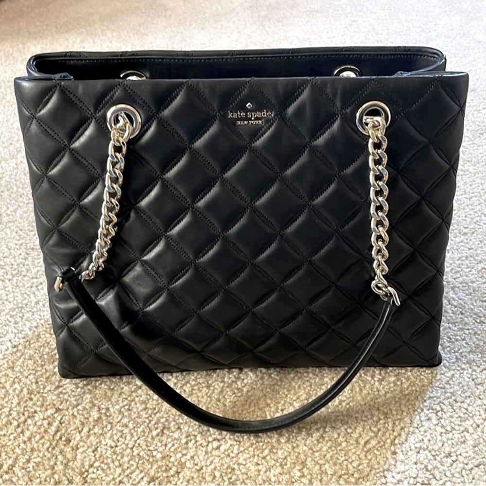 NEW Kate Spade Black Quilted Purse